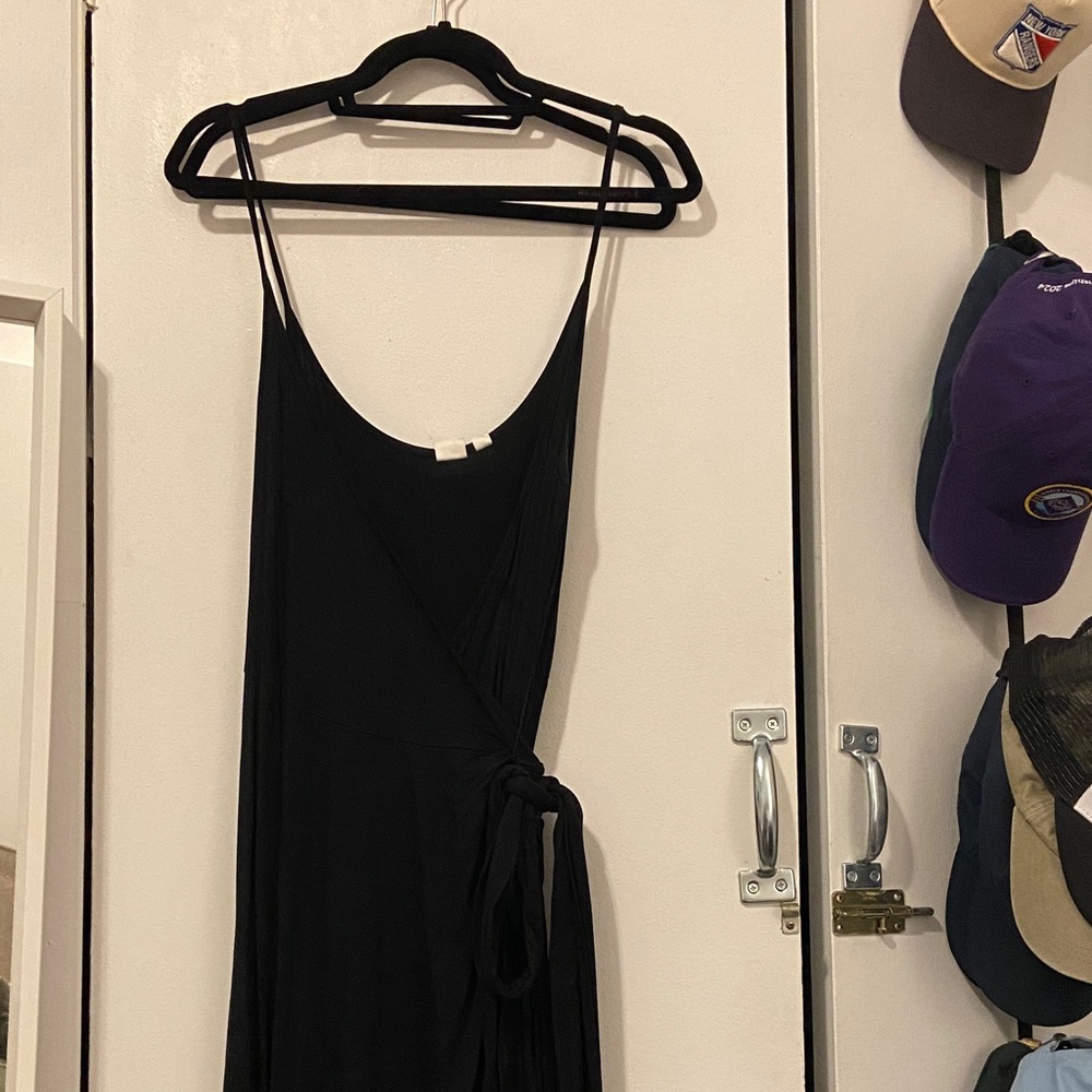 GAP Classic Black Wrap Dress